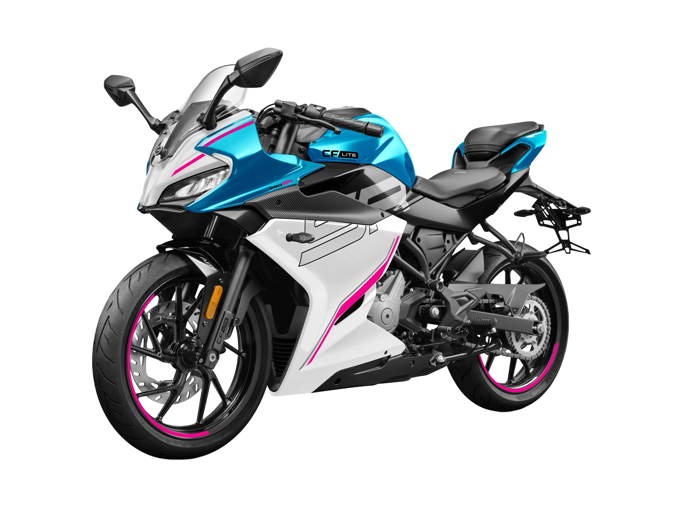 CF Moto 250 SR Lite - Nebula White